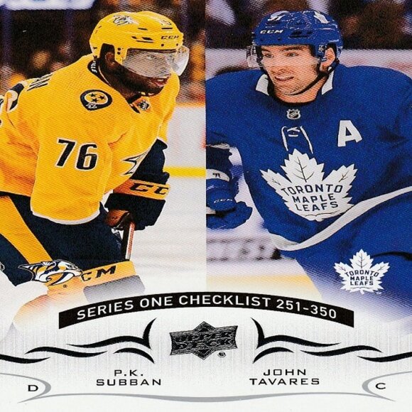 Checklist Card - 2018/2019 Upper Deck Series 2 Hockey Cards 251-350 - Number 449 - Picture 1 of 2